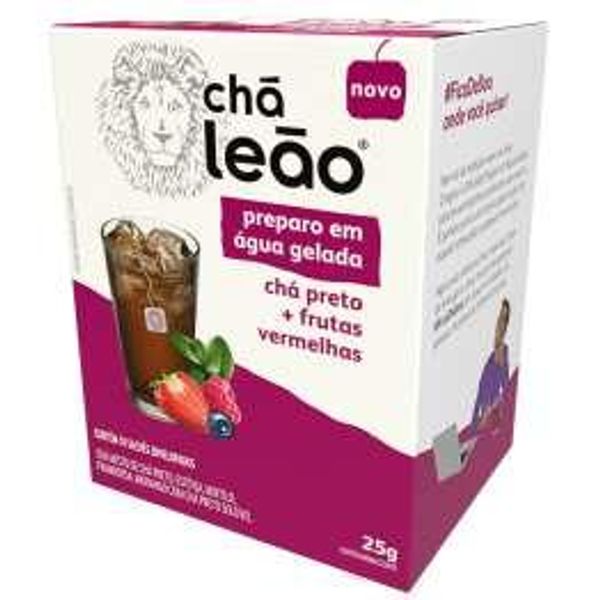 Chá Frio Matte Leao Preto com Frutas Vermelhas 10x2.3g