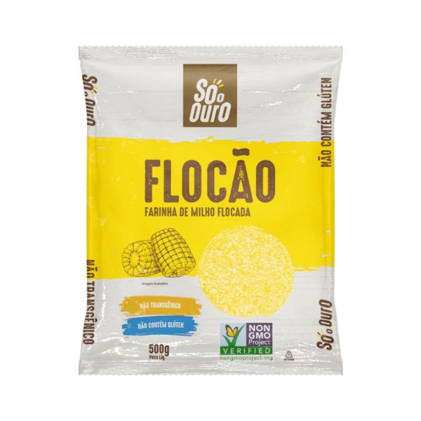 SÓ O OURO  Flocão de Milho 500g
